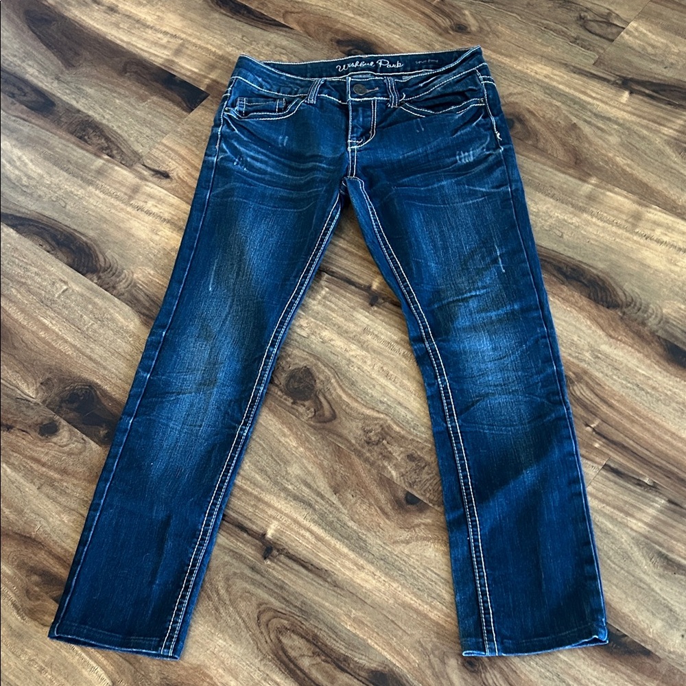 Wishful Park Dark Blue Skinny Jeans